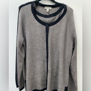 St. John Sport Vintage Wool Blend Sweater Twin Set (Tank and Cardigan) 2-Pc